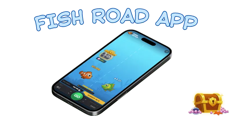 Fish Road App on mobile phone